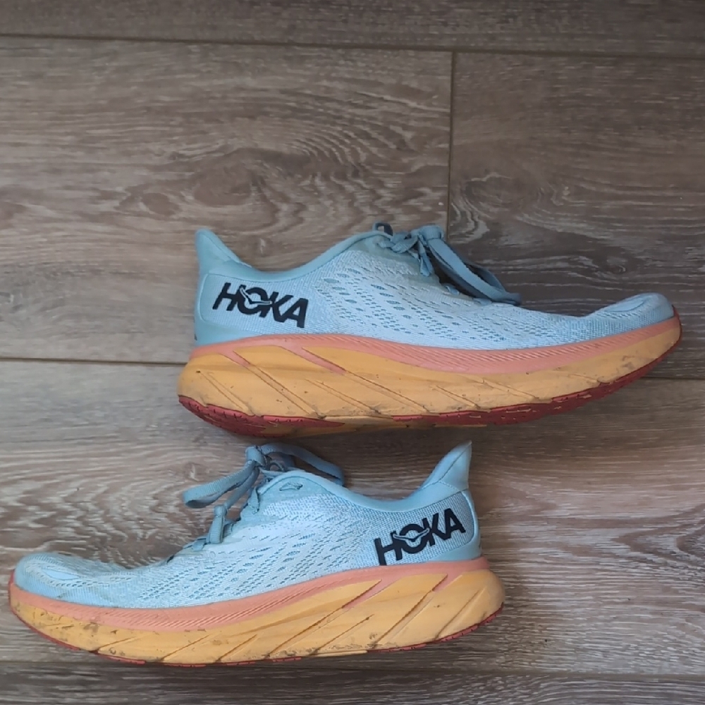Hoka Clifton 8 Light Blue Running Shoes
